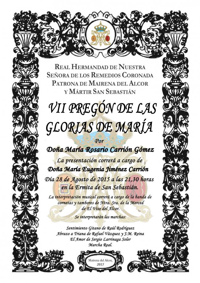 VI Pregón de Glorias