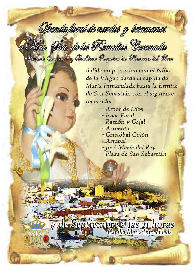 Ofrenda floral y besamanos a la Patrona de Mairena del Alcor Ofrenda floral y besamanos a la Patrona de Mairena del Alcor