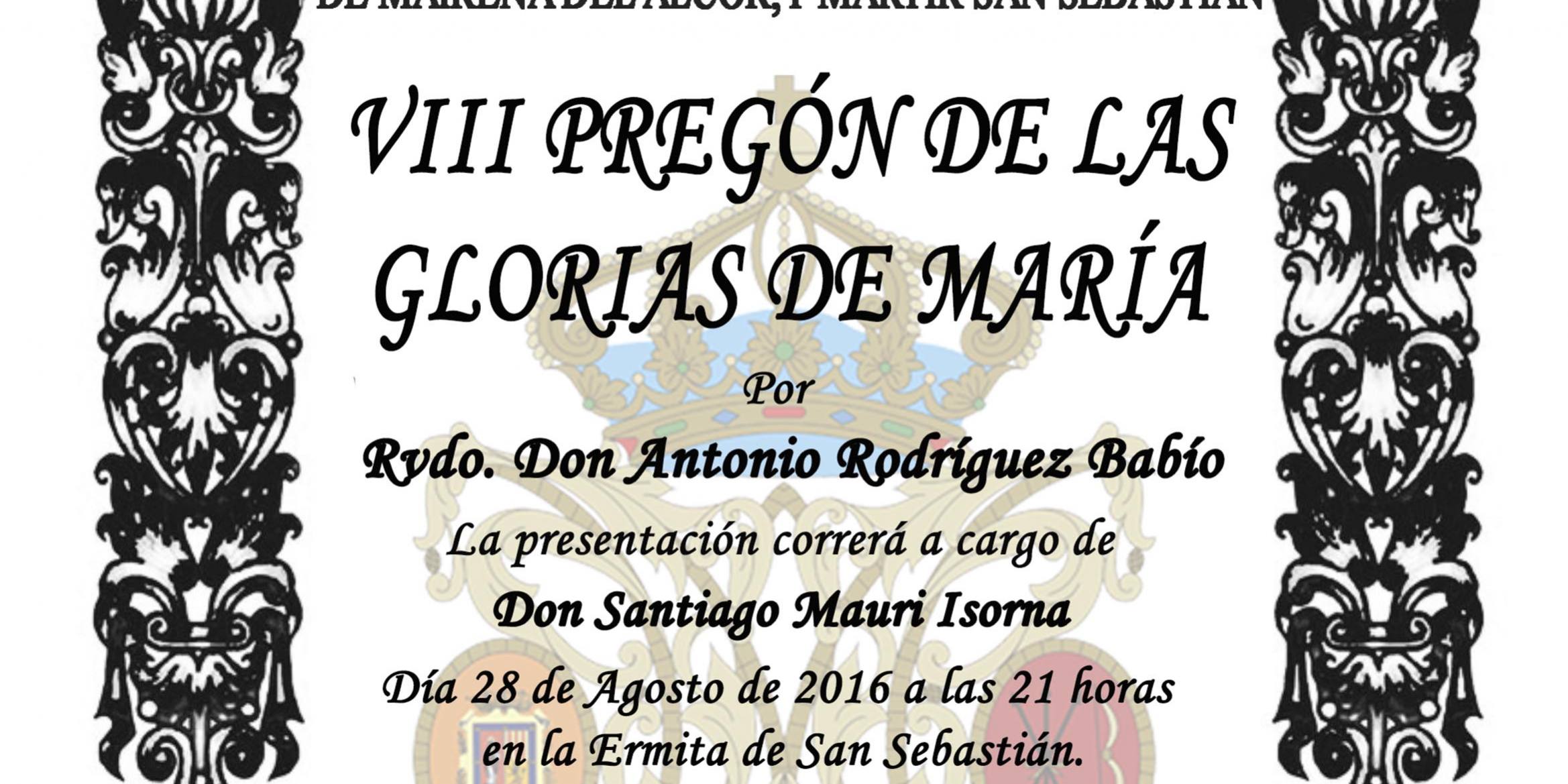 VIII Pregón de Glorias de María