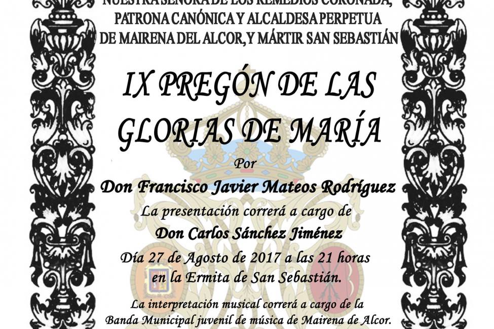 IX Pregón de Glorias